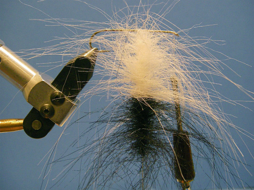 D-&-D-LEECH-LAYERED-2 Step Two. The 3-D hackle ready to wrap.